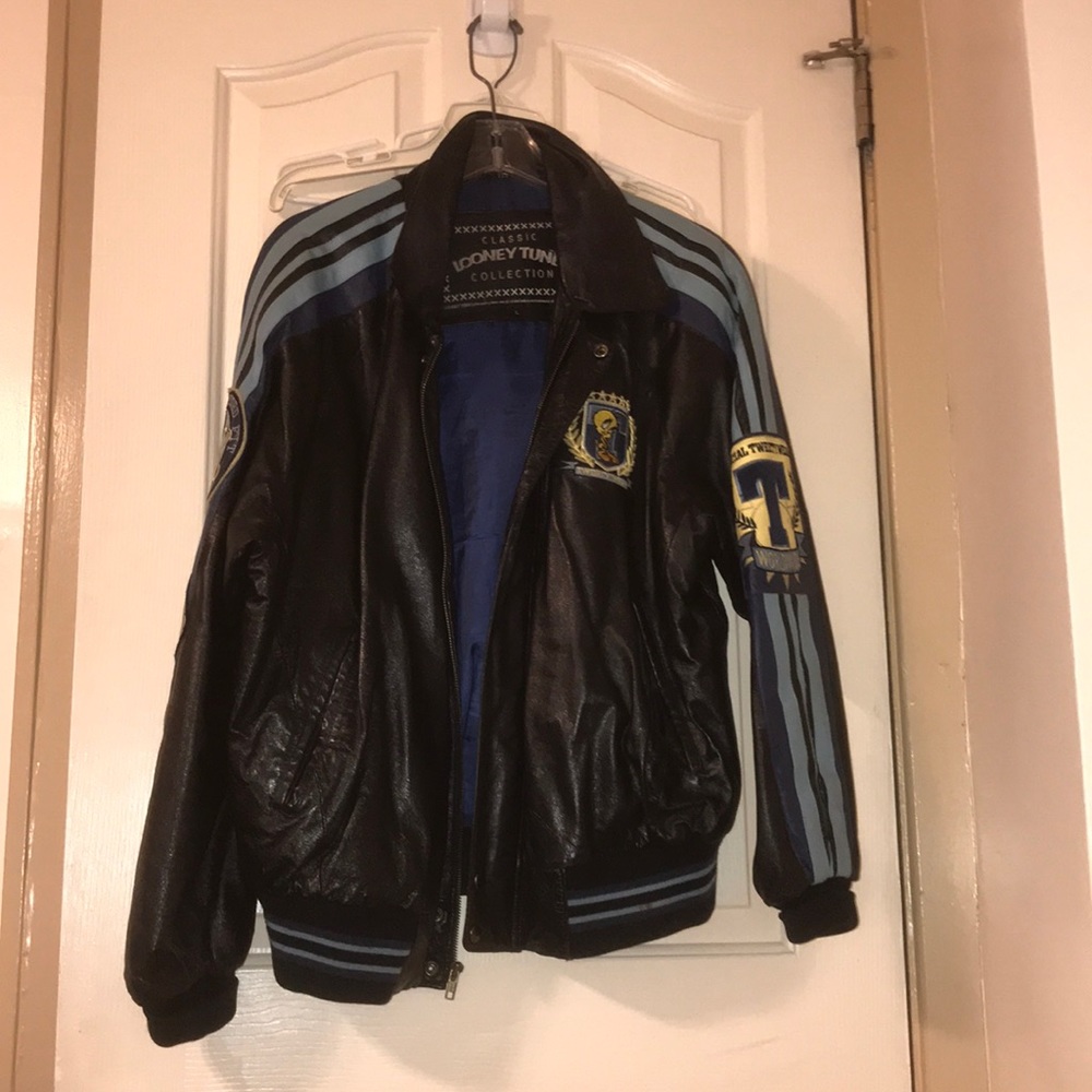 Tweety bird leather jacket